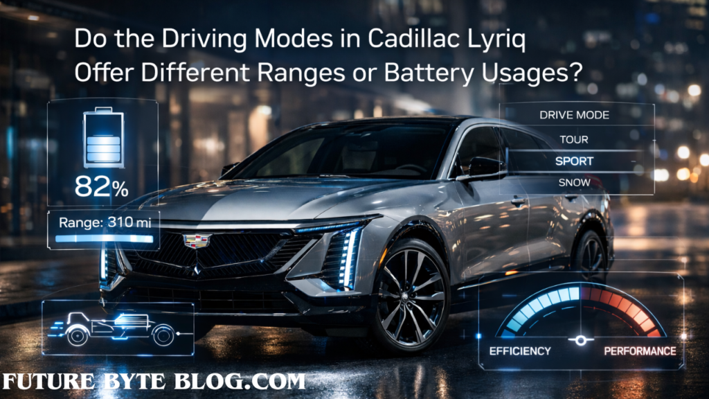 Do the Driving Modes in Cadillac Lyriq Offer Different Ranges or Battery Usages? do the driving modes in cadillac lyriq offer different ranges or battery usages?
